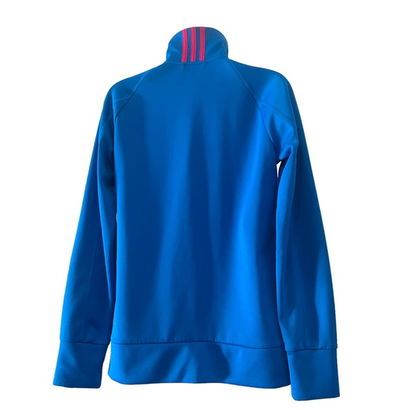 Adidas Track Top Blue Women’s Jacket Sweatshirt Size Small - Picture 4 of 14